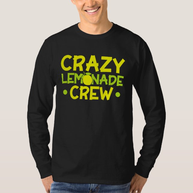 Crazy Lemonade Crew Lemonade Stand Lemon Juice Bus T Shirt (Framsida)