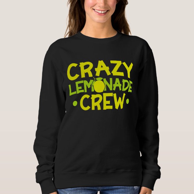 Crazy Lemonade Crew Lemonade Stand Lemon Juice Bus T Shirt (Framsida)