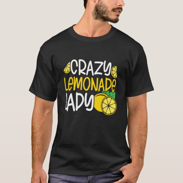 Crazy Lemonade Dam Ice Lemon Juice Lemonade Juice T Shirt (Framsida)