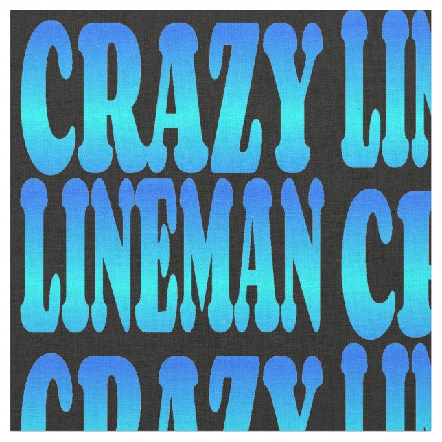 Crazy Lineman Tyg (Närbild)