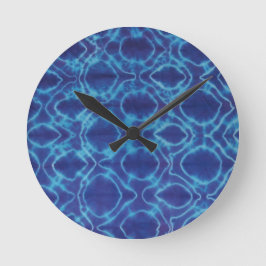 Crazy Linjer Tie Dye - Lila Rund Klocka