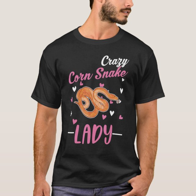 Crazy Maj Snake Dam Maj Snake Girl T Shirt (Framsida)