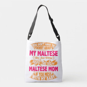 Crazy Maltese Mamma Axelväska