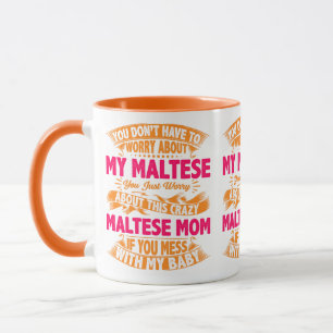 Crazy Maltese Mamma Mugg