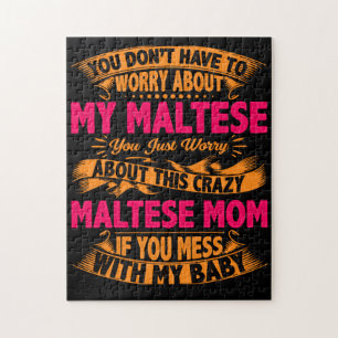 Crazy Maltese Mamma Pussel