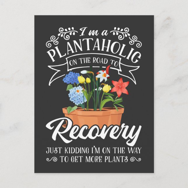 Crazy  Mamma Plant Älskare Landscaper Maka Vykort (Framsida)