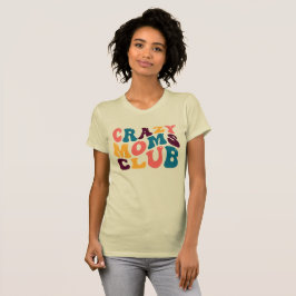 Crazy Mammor Klubb Groovy Summer Vibes Ledsen Beig T Shirt