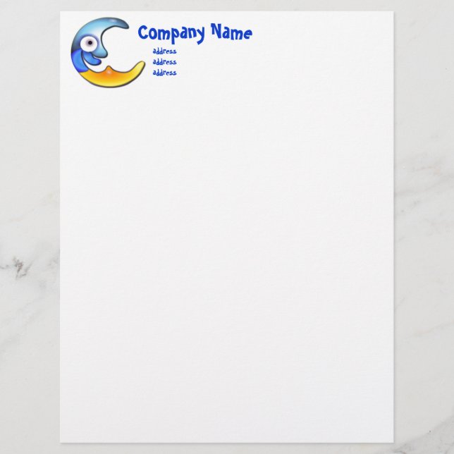 Crazy Måne Letterhead (Framsida)