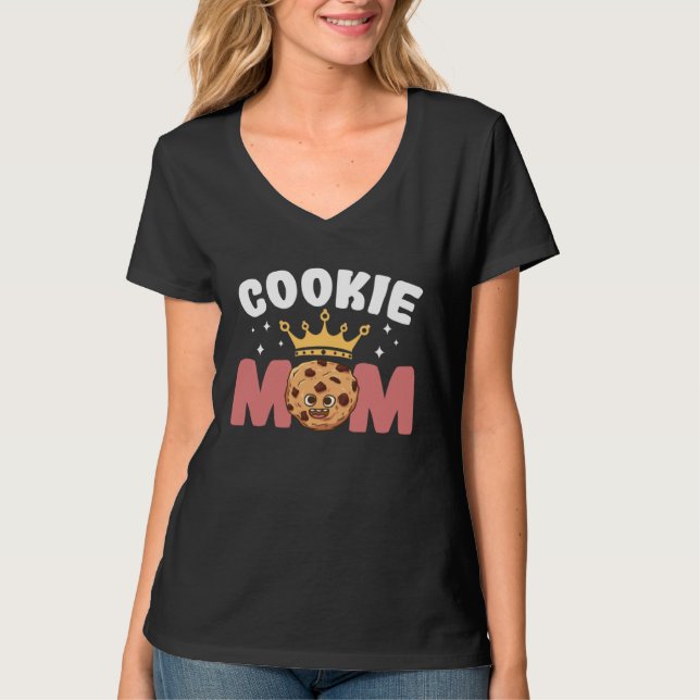 Crazy Mom Baking Mama Baker Chef Dessert Mothers D T Shirt (Framsida)