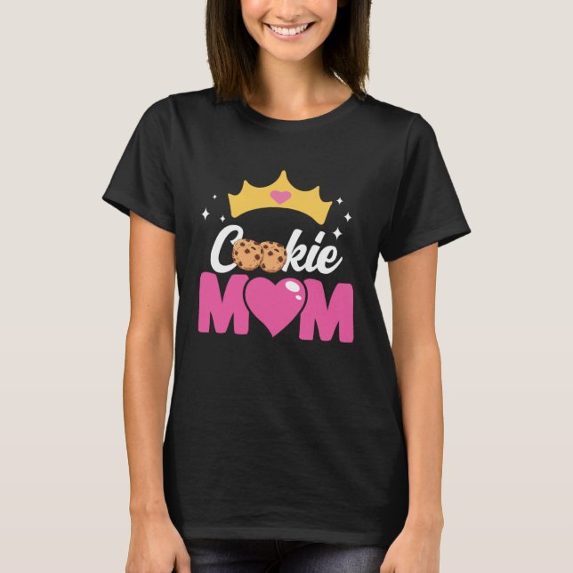 Crazy Mom Baking Mama Baker Chef Dessert Mothers D T Shirt (Framsida)