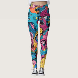 Crazy Monster Mash Leggings