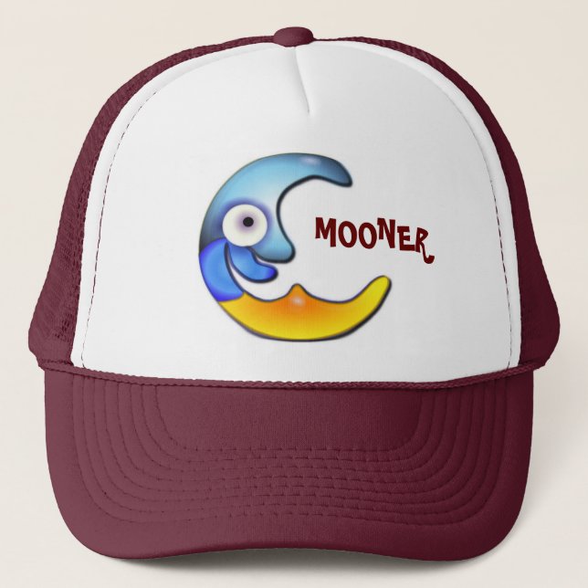 Crazy "Mooner" Tecknad Cap Keps (Framsida)