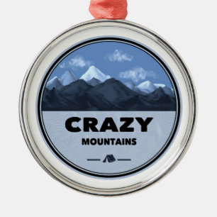 Crazy Mountains Montana Camping Julgransprydnad Metall
