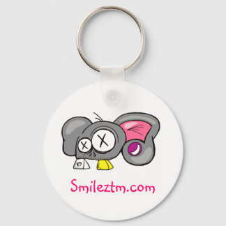 Crazy Mouse Head Design Nyckelring
