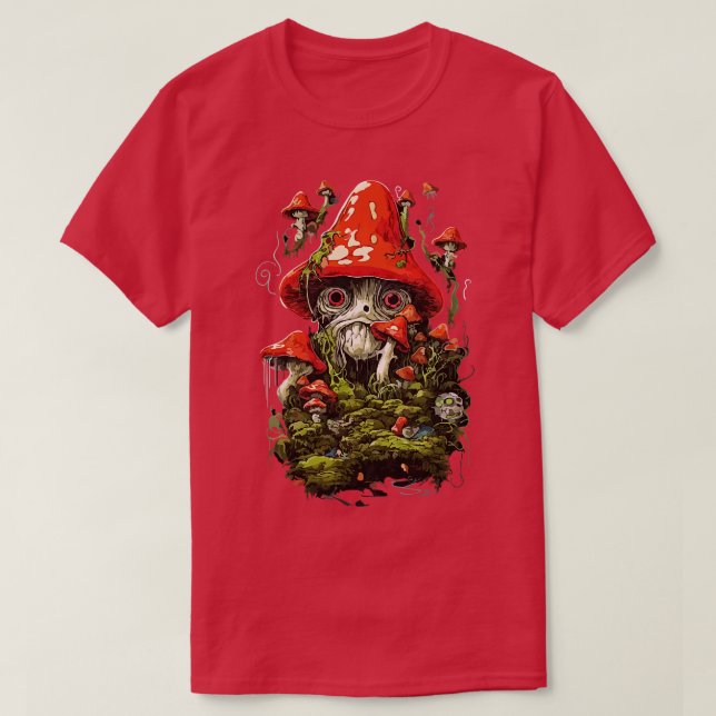 Crazy Mushroom T Shirt (Design framsida)