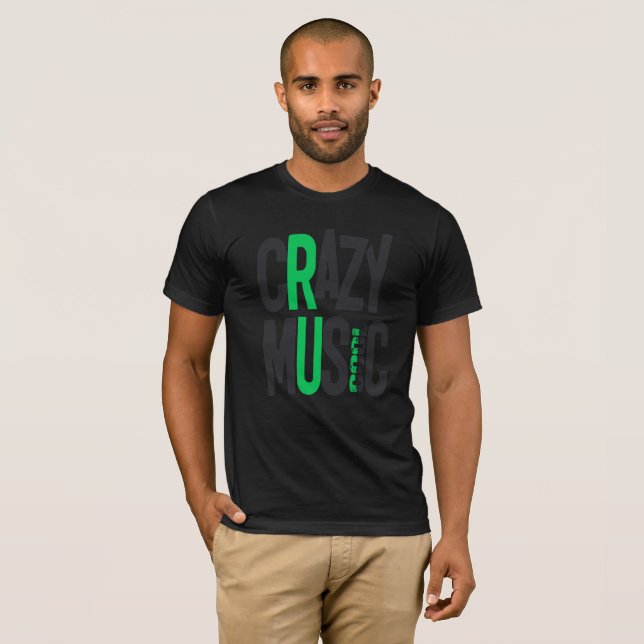 Crazy Music T Shirt (Hel framsida)
