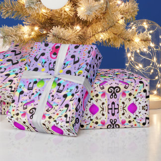 Crazy Notes Wrapping Papper Presentpapper
