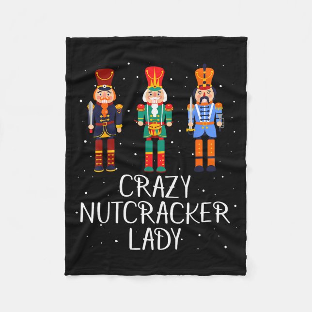 Crazy Nutcracker Lady  Fleecefilt (Framsidan)