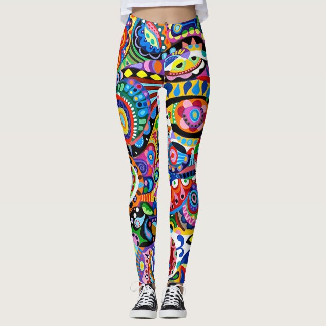 Crazy och Colorful Leggings (Framsida)