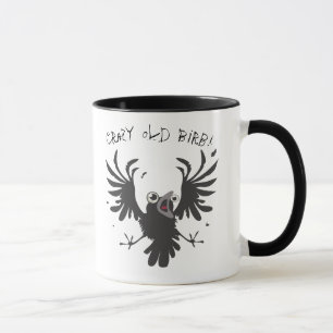 Crazy Old Birb! Raven Mugg