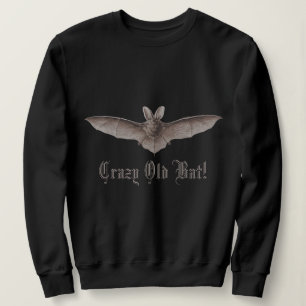 Crazy Old Fladdermus Funny Batty Humor för Cranky  T Shirt