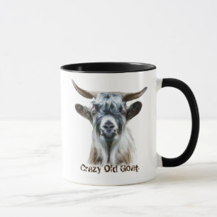 Crazy Old Goat Farm Animal Humor Mugg