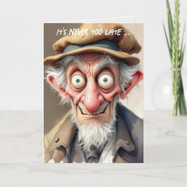 Crazy Old Man för att bli äldre Kort