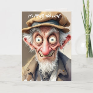 Crazy Old Man för att bli äldre Kort