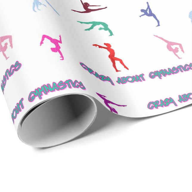 Crazy Om Gymnastics Presentpapper (Rullad Hörn)