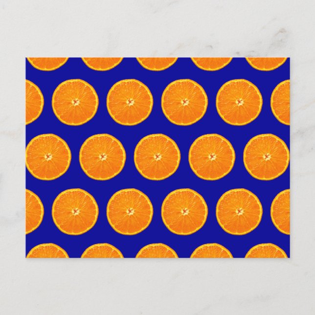 Crazy on Clementines - Blue Vykort (Framsida)