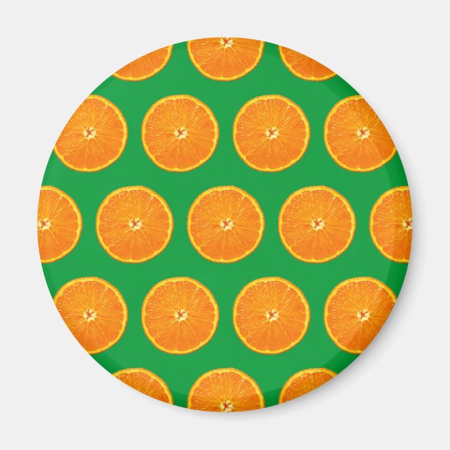 Crazy on Clementines - Grönt Magnet (Framsidan)