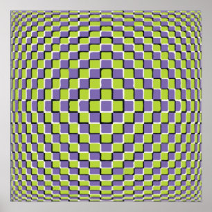 Crazy Optical Illusion - oändlig cirkel Poster