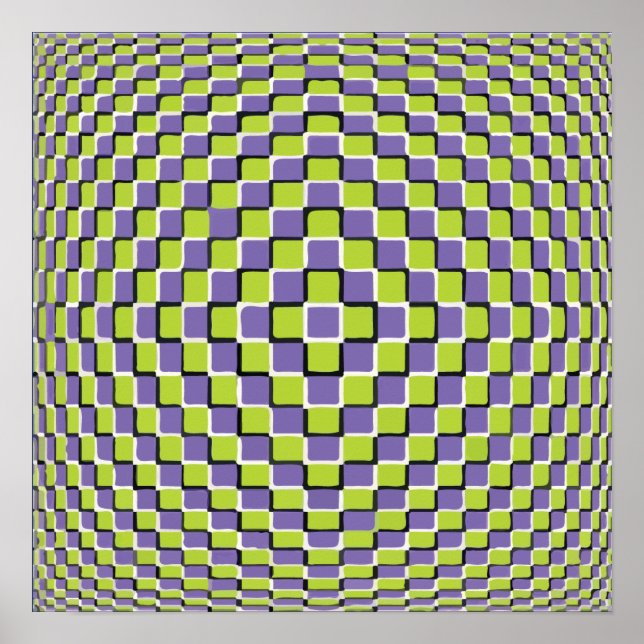 Crazy Optical Illusion - oändlig cirkel Poster (Framsidan)