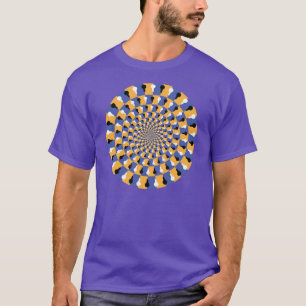 Crazy Optical Illusion - oändlig cirkel T-shirt
