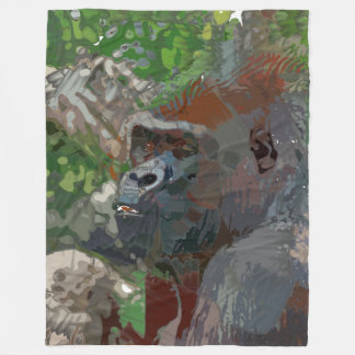 Crazy Paint - Gorilla Fleecefilt