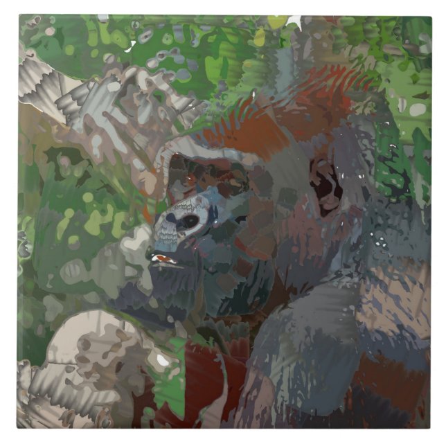 Crazy Paint - Gorilla Kakelplatta (Framsidan)