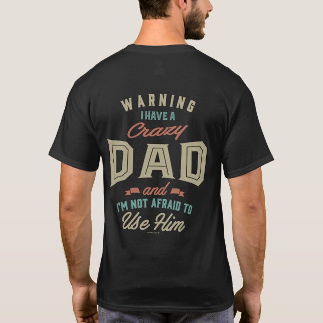 Crazy Pappa T Shirt (Baksida)