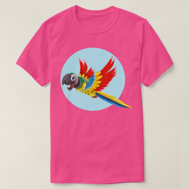 Crazy parrot 1 t shirt (Design framsida)