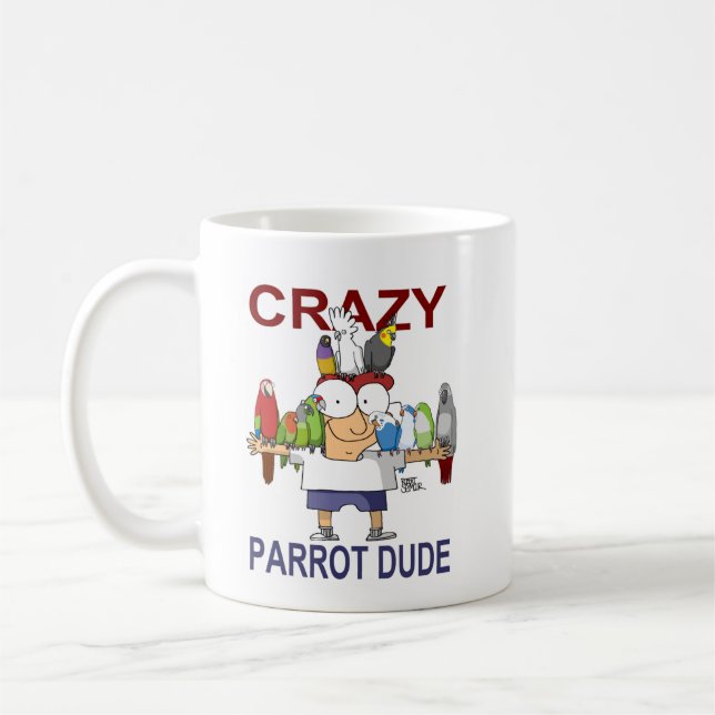 Crazy Parrot Boy Kaffemugg (Vänster)
