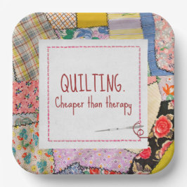 Crazy Patchwork Quilt med Roligt offert