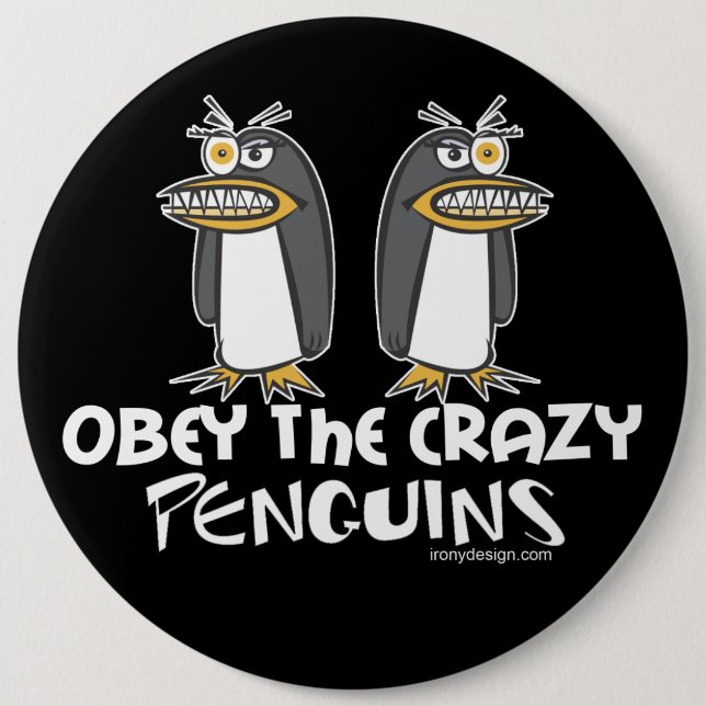 Crazy Penguins Knapp (Framsida)