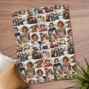 Crazy Photo Collage - Upp till 16 foton Fleecefilt