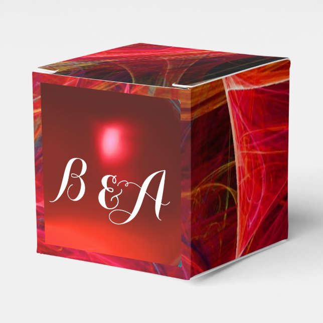 CRAZY PHOTON GEMSTONE RED RUBY MONOGRAM PRESENTASKAR (Framsidan Sidan)