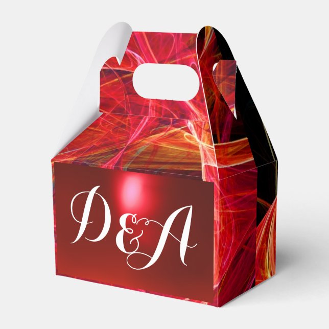 CRAZY PHOTON GEMSTONE RED RUBY MONOGRAM PRESENTASKAR (Framsidan Sidan)