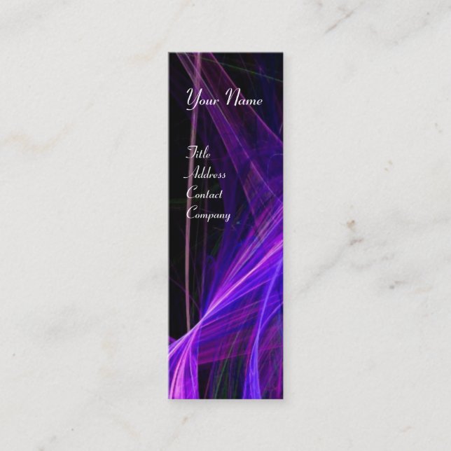 CRAZY PHOTON MONOGRAM Gem blue Mini Visitkort (Framsida)