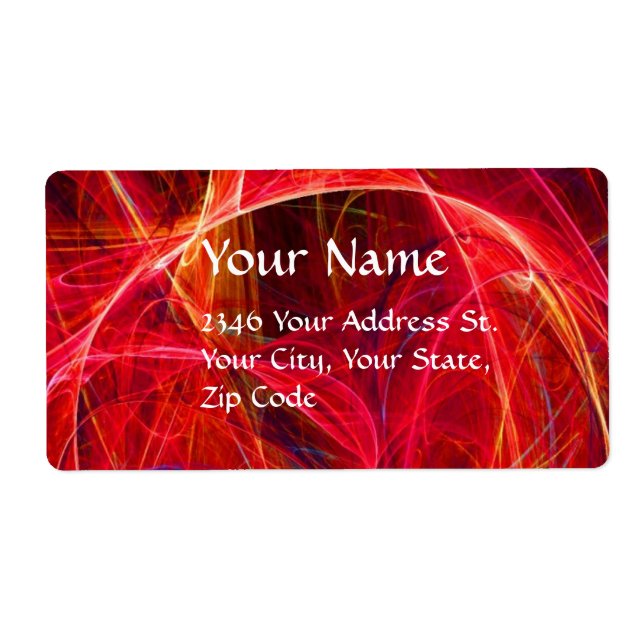 CRAZY PHOTON monogram Vibrant svart rosa röd Fraktsedel (Framsidan)