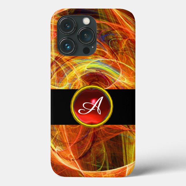 CRAZY PHOTON RED RUBY GEM STONE MONOGRAM (Baksida)