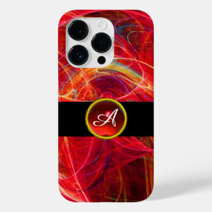 CRAZY PHOTON RED RUBY GEM STONE MONOGRAM
