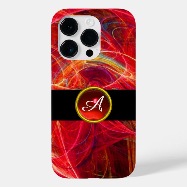 CRAZY PHOTON RED RUBY GEM STONE MONOGRAM (Baksida)