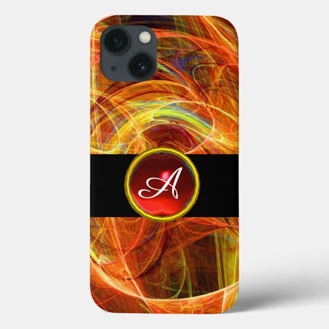 CRAZY PHOTON RED RUBY GEM STONE MONOGRAM (Baksida)